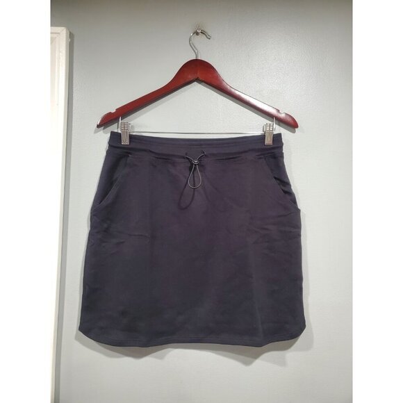 Sundry for Evereve Black Pull-On Mini Skirt Sz 2 Bungee Cord Pockets Casual NWT - Picture 1 of 10